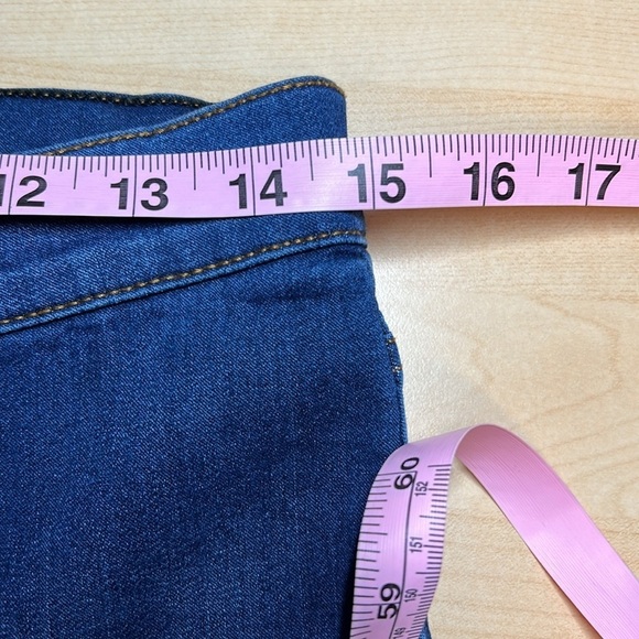 Kendall + Kylie Womens The Skyscraper Coin Pocket Blue Skinny Jeans Size 13/31 - Picture 9 of 12